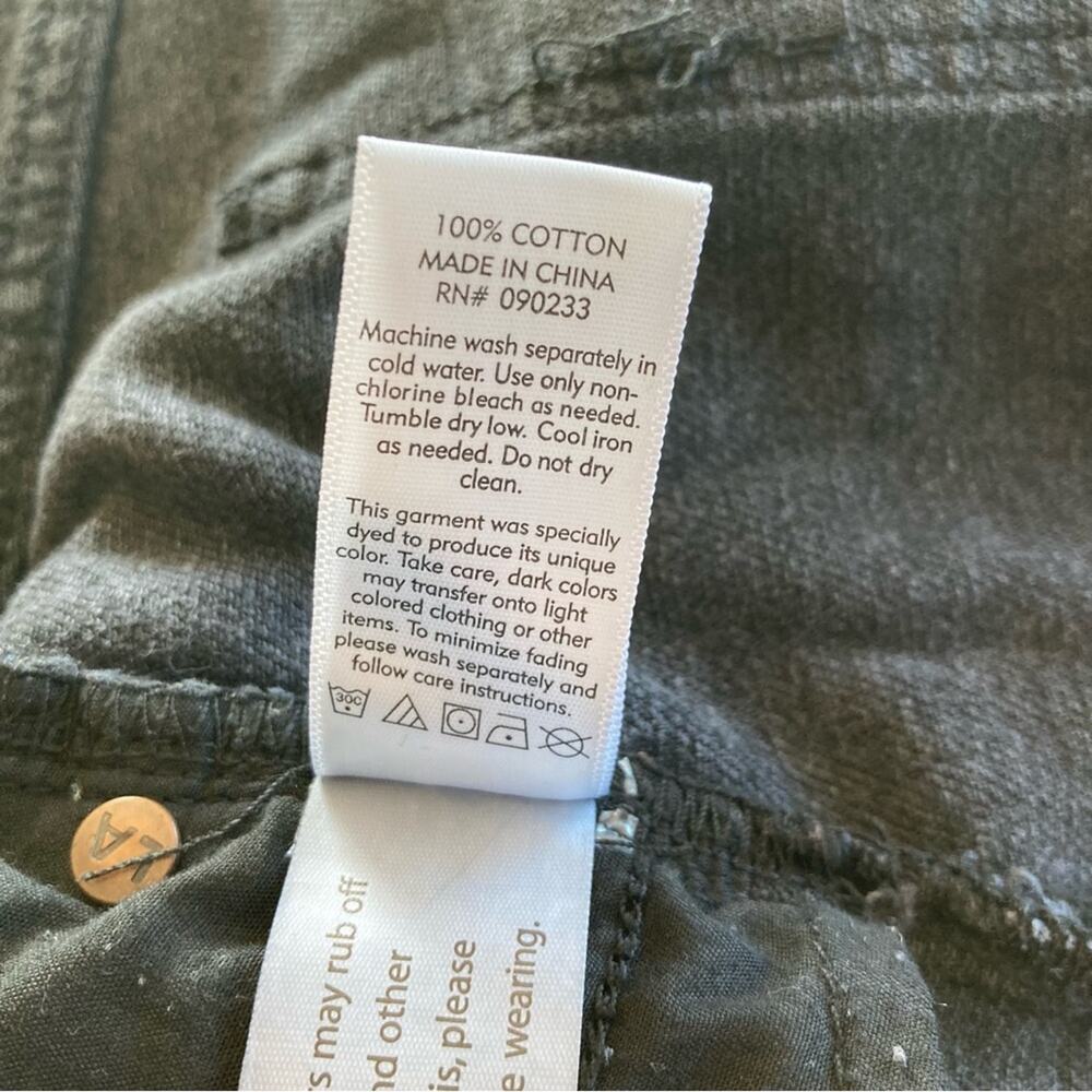 PacSun Black Distressed Raw Hem Denim Mini Skirt Size 27 - Picture 6 of 6